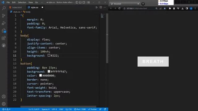 Make Button Shake on Clicking with HTML & CSS Only | CSS Tutorial смотреть онлайн