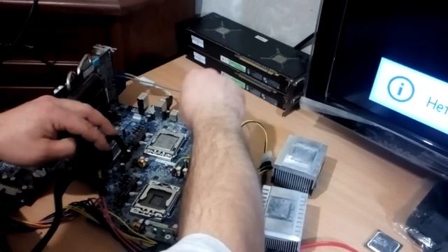 Двухпроцессорная материнская плата HP Z600.Запуск 2-х X5660. смотреть онлайн