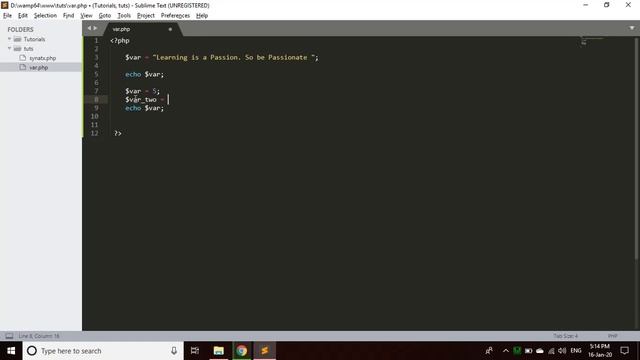 Variable In PHP And Embedding HTML In PHP смотреть онлайн