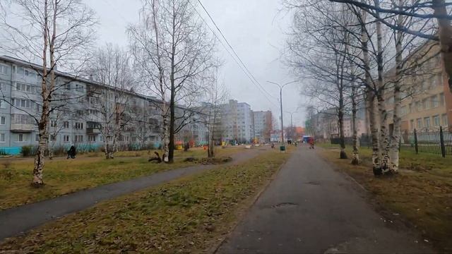 Архангельск. От Московского к тц Макси прогулка. смотреть онлайн