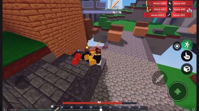 Playing Gun Game Until I Win (Roblox Bedwars) смотреть онлайн
