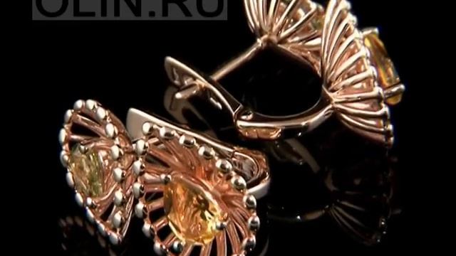 Серьги "Соцветие" с природными камнями смотреть онлайн
