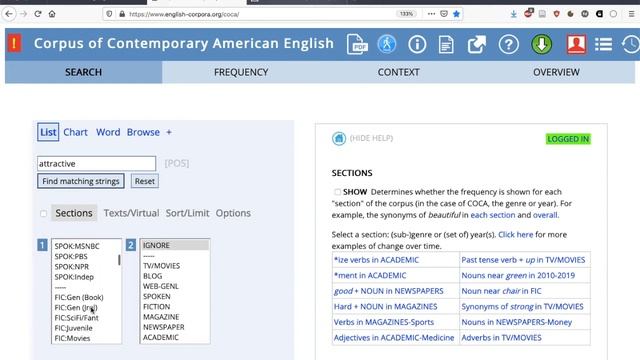 Basic Corpus Queries: First Steps On English-corpora.org