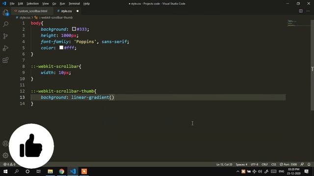 How to make custom scrollbar in CSS || Easy Coding смотреть онлайн