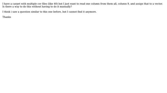 Read one column from multiple files in r смотреть онлайн
