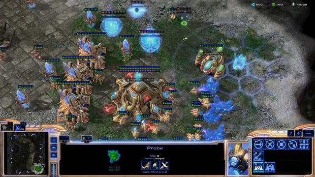 Starcraft 2 - vs medium AI (Journey out of Bronze #4) смотреть онлайн