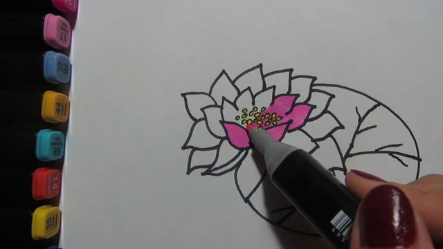 How to draw a Lotus | Lotus Drawing and Coloring for Kids смотреть онлайн