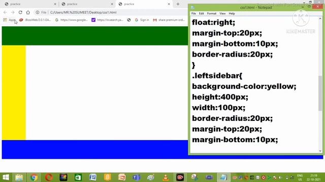 How to create Header,footer,body,right,leftsidebar in html &css смотреть онлайн