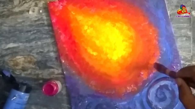 how to draw flock dance Morden art ll knife stork painting ll смотреть онлайн