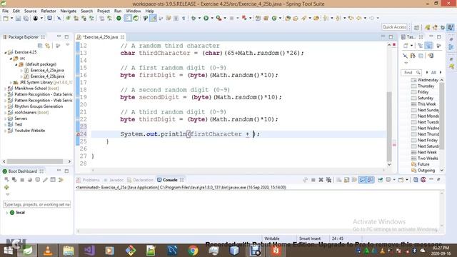 Introduction To Java Programming Exercise 4 25b смотреть онлайн