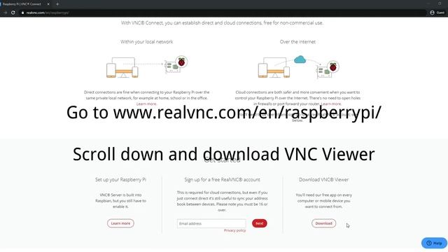 Connect to Raspberry Pi from your Laptop using VNC Viewer (troubleshooting included) смотреть онлайн
