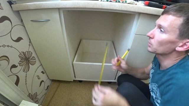 ⚫ САМЫЙ ПРОСТОЙ СПОСОБ! УСТАНОВКА ВЫДВИЖНЫХ ЯЩИКОВ на кухне смотреть онлайн