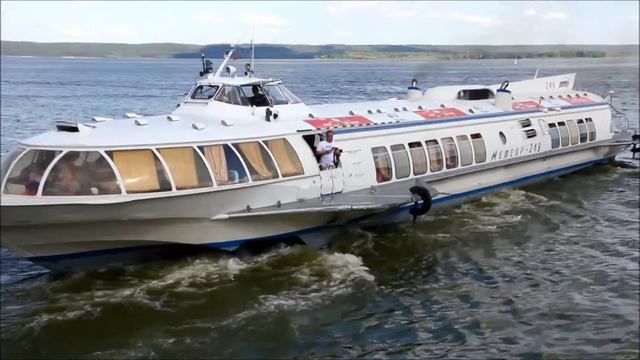 Метеор 249 отправляется из Тетюш в Казань 15 07 2016г смотреть онлайн