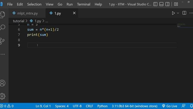 how to calculate sum of 1st N natural number in python смотреть онлайн