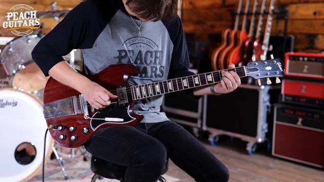 No talking...Just Tones | Gibson Custom 1964 SG Standard Reissue Cherry Red w/ Maestro Vibrola VOS смотреть онлайн