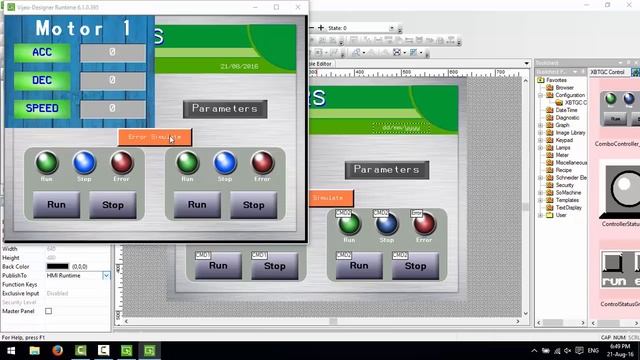 Vijeo Designer 6.1 Tutorial 3: Toolchest, Popup windows смотреть онлайн