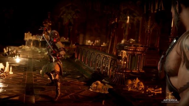 MK 11 - Kabal Все вступительные диалоги на Русском (Субтитры)