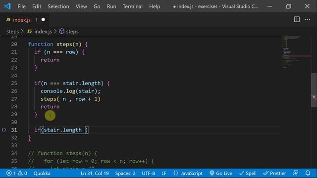 كورس Algorithms and Data Structures - كيفية حل Steps Question Recursion смотреть онлайн