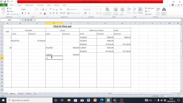 FIFO Method | Part-1 of Question3 | Financial Accounting N5 | Inventory Valuation смотреть онлайн