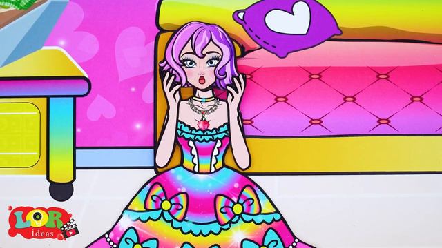 [🐾paper doll🐾] Rainbow Rapunzel Family Rich Become Poor Family | Rapunzel Compilation 놀이 종이 смотреть онлайн