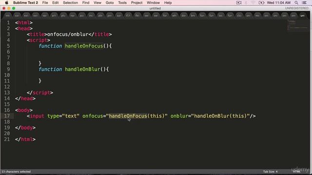 JavaScript OnFocus and onBlur смотреть онлайн