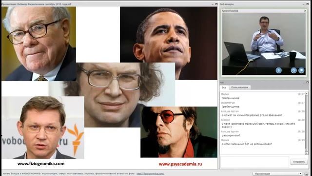 Физиогномика-чтение по лицам