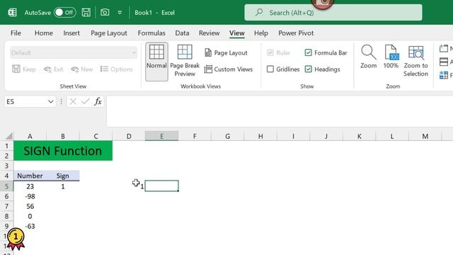 SIGN Function | Excel Quick Tips смотреть онлайн