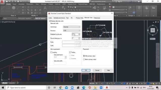 How To Set In Alternate Unit In AutoCAD, Dimension With 2Unit in CAD, Convert Multiple Unit?(Hindi смотреть онлайн