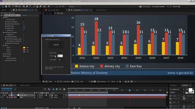 kanafi Bar Graph Template | After Effects Project Files - Videohive template смотреть онлайн