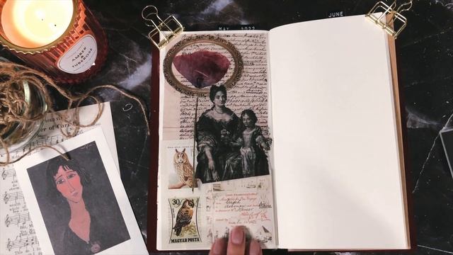 Украшение Личного Дневника Сухоцветами и Цветочными Наклейками // Vintage Journal смотреть онлайн