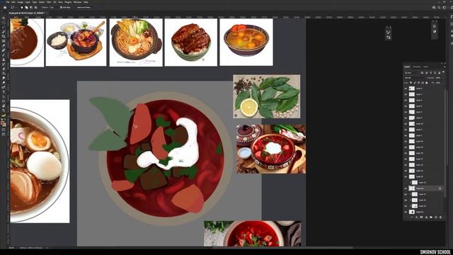 Рисуем борщ с Екатериной Караи смотреть онлайн