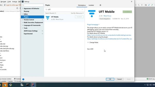 Setup and configure UFT Mobile Dev Access Plugin смотреть онлайн