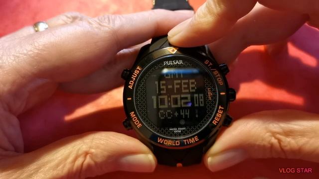 pulsar mens pulsar alarm chronograph pq2037x1 смотреть онлайн