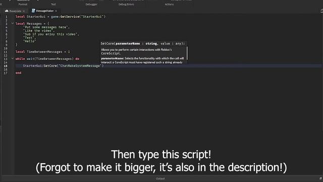 How to make system messages! (Roblox Studio) смотреть онлайн