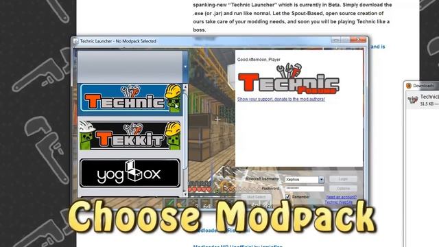 Minecraft - Technic YogBox Launcher Trailer! смотреть онлайн