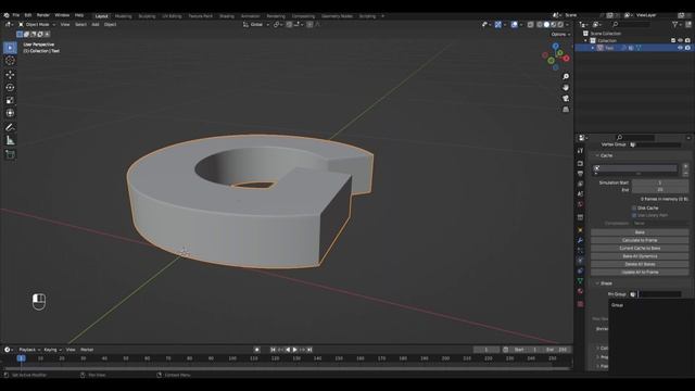Inflated text in Blender смотреть онлайн