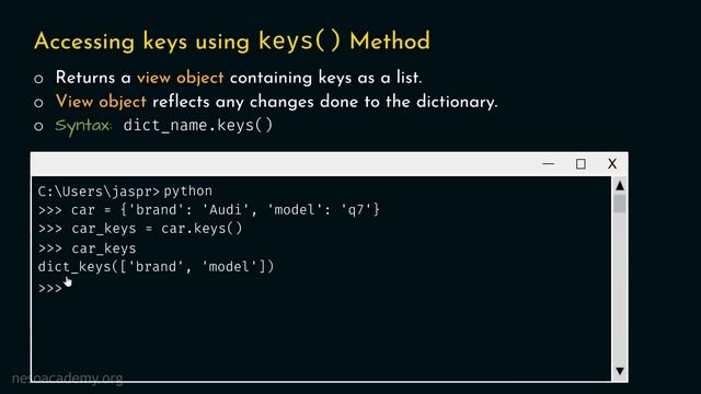 Accessing Dictionary Items in Python смотреть онлайн