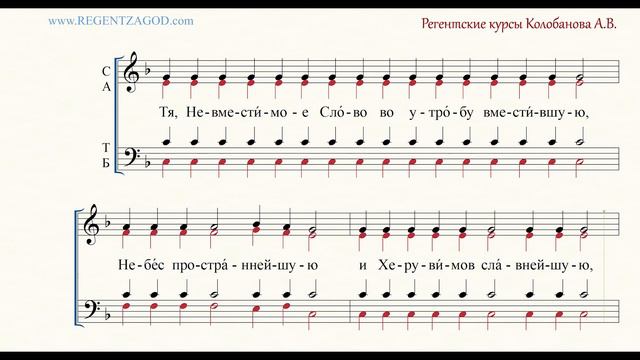 Глас 4, песнь 9, ирмос: "Тя, Невместимое Слово" смотреть онлайн