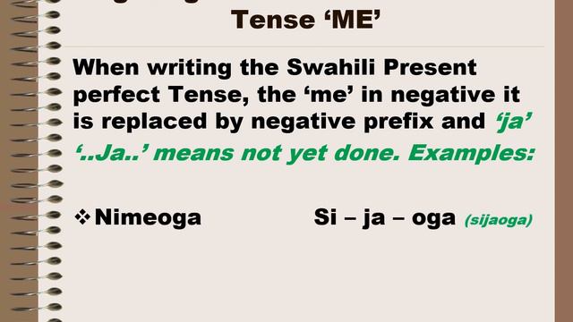 Swahili Phrases: Present Perfect Tense 'ME' and 'MESHA' смотреть онлайн