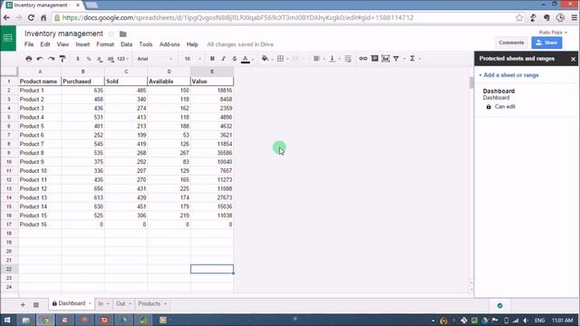 Protect sheet in Google Sheets смотреть онлайн