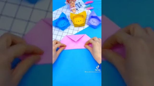 как делаются кошки из цветной бомаги смотреть онлайн