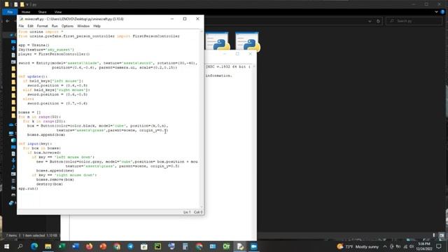 Creating Minecraft in Python in 2 min [with the Ursina Engine] смотреть онлайн