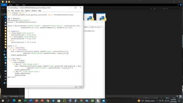 Creating Minecraft in Python in 2 min [with the Ursina Engine]