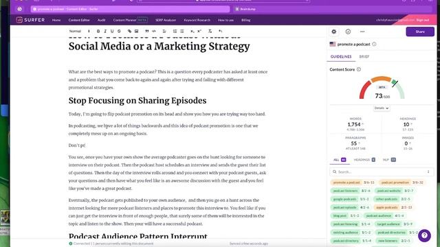 The Best SEO Tool for Podcasters [Surfer SEO] смотреть онлайн