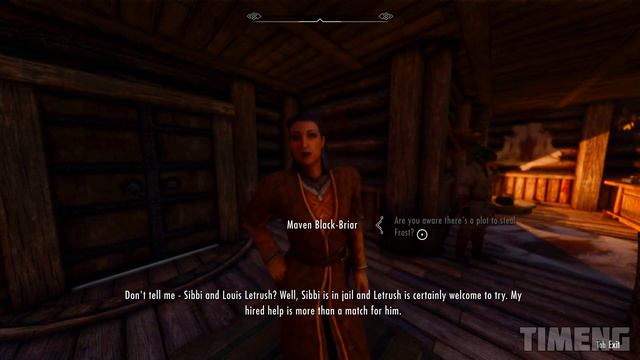If you Tell Maven About Frost's Theft, new lines of dialogue will open... смотреть онлайн
