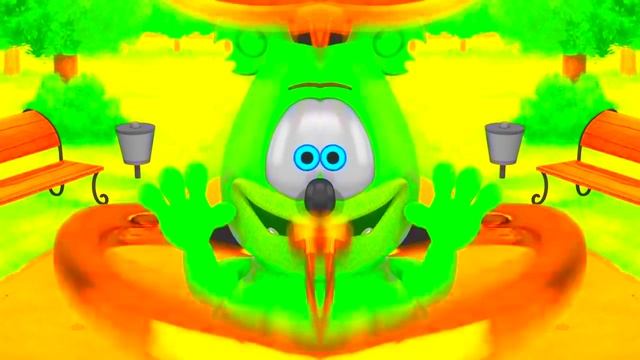 SLOW & NEON && NORMAL VOCIE &&& MIRROR Gummibär REQ VIDOE Danish Gummybear Song смотреть онлайн