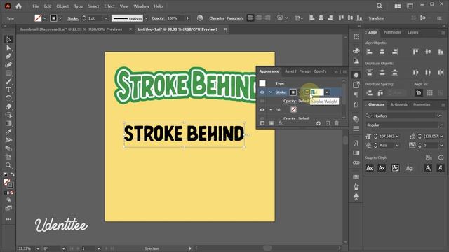 How To Create Outline Stroke In Adobe Illustrator смотреть онлайн