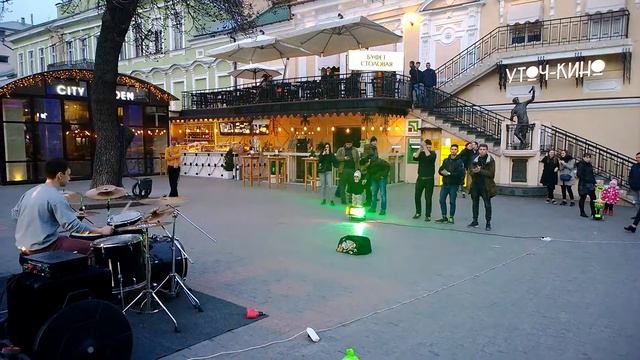 Одесса, март 2017, уличные музыканты, street musicians Барабаны Страдивари 68 смотреть онлайн