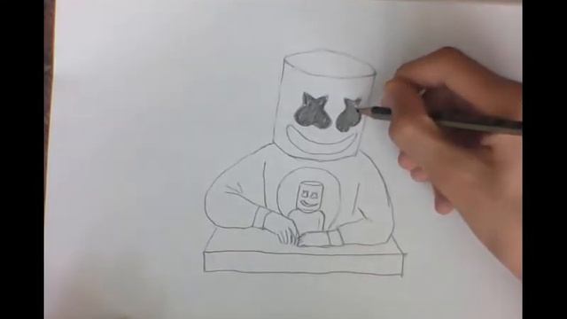 Как нарисовать маршмеллоу / How to Draw Marshmello смотреть онлайн