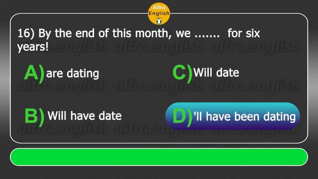 Grammar quiz ( future perfect continuous ) смотреть онлайн